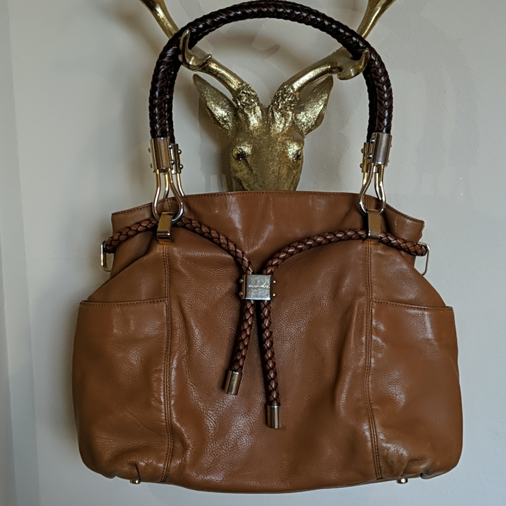 Michael Kors brown leather limited edition purse